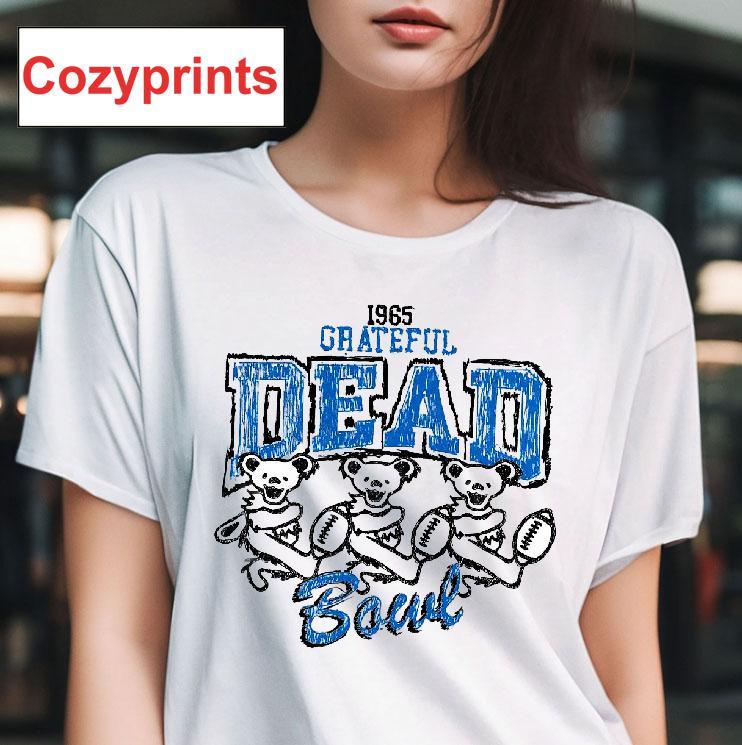 1965 Grateful Dead Bear Football Bowl T-shirt