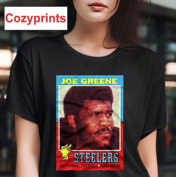 1971 Topps Football Joe Greene Steelers T-shirt