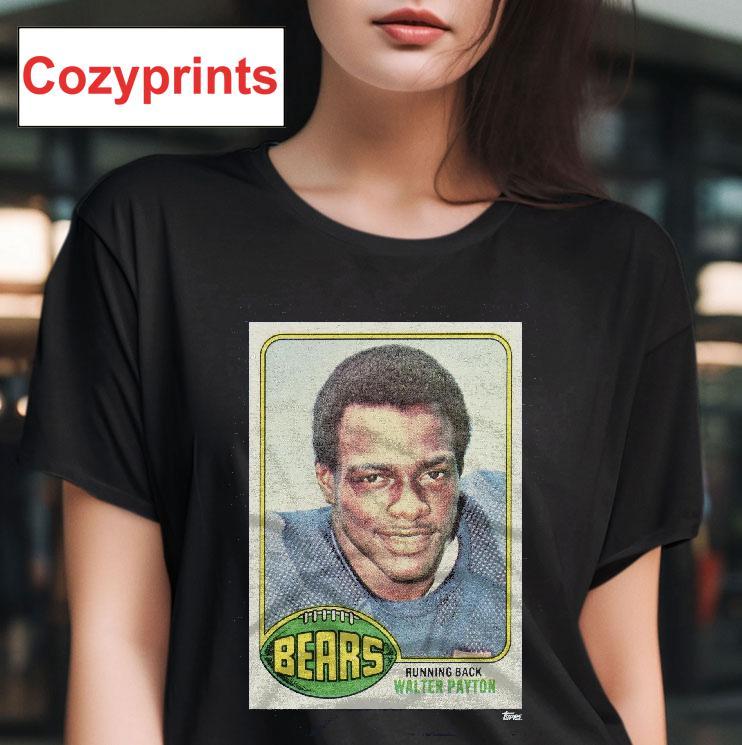 1976 Topps Football Walter Payton Bears T-shirt