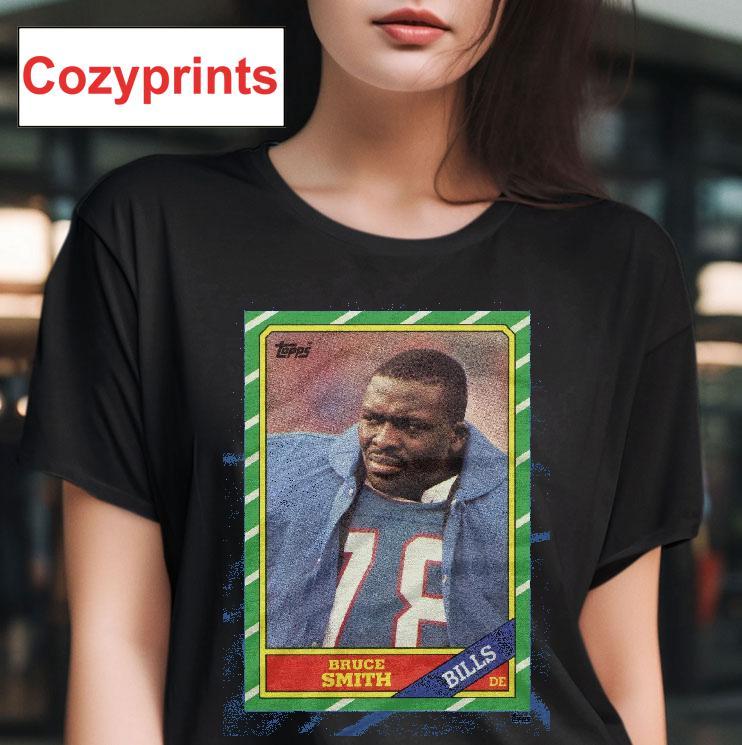 1986 Topps Football Bruce Smith Bills T-shirt