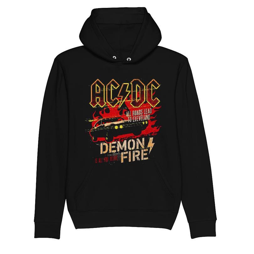 Ac/dc All Roads Lead To Cleveland Demon Fire Is All You Desire T-shirt