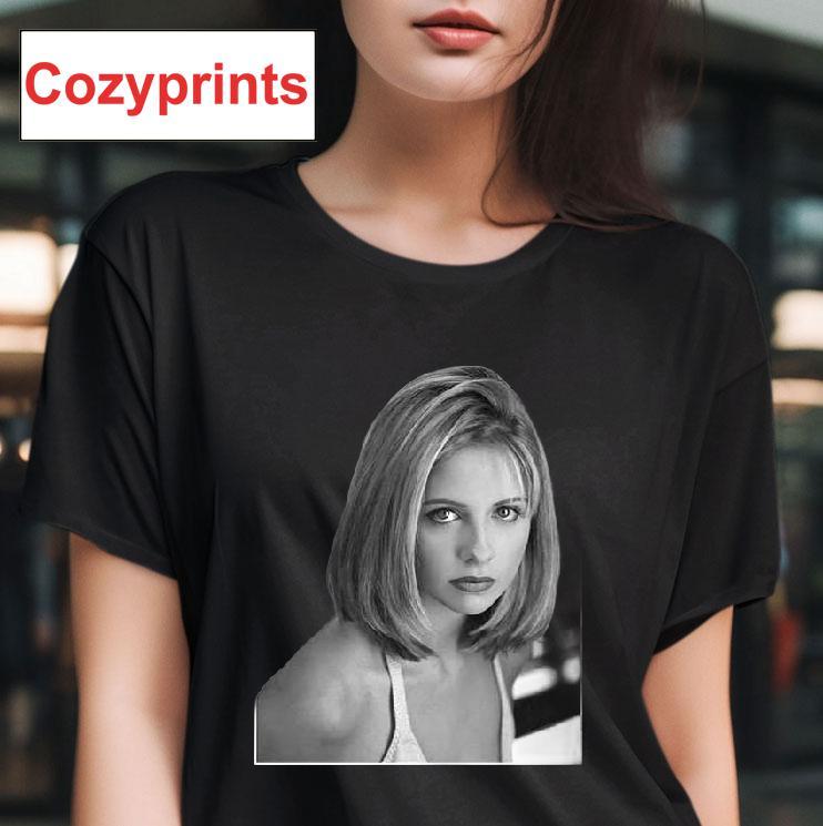 Black & White Photo Buffy The Vampire Slayer T-shirt