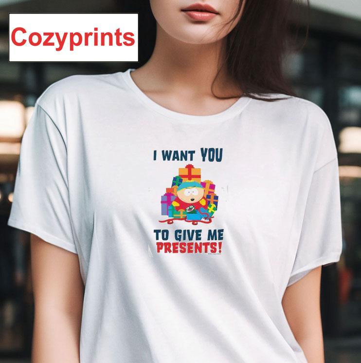 Cartman I Want You To Give Me Presents T-shirt