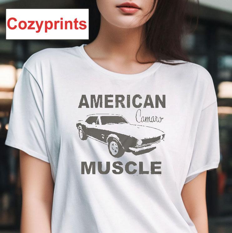 Chevrolet Camaro Faded American Muscle Graphic T-shirt