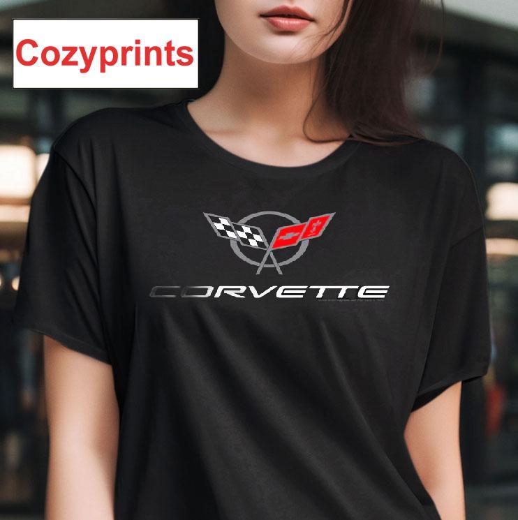 Chevrolet Corvette Modern Emblem T-shirt