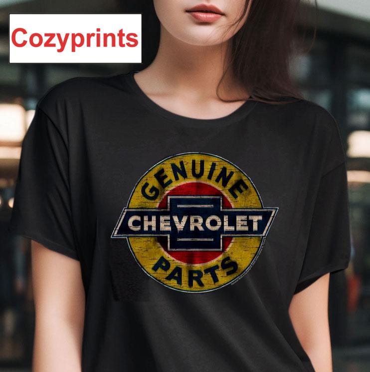 Chevrolet Genuine Chevy Parts Distressed Sign T-shirt