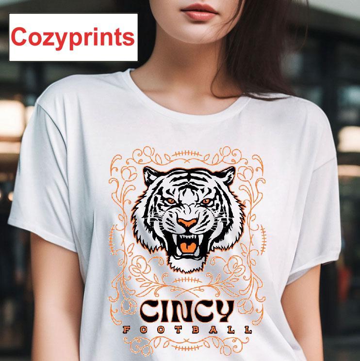 Cincy Football Tiger Pinstripe T-shirt