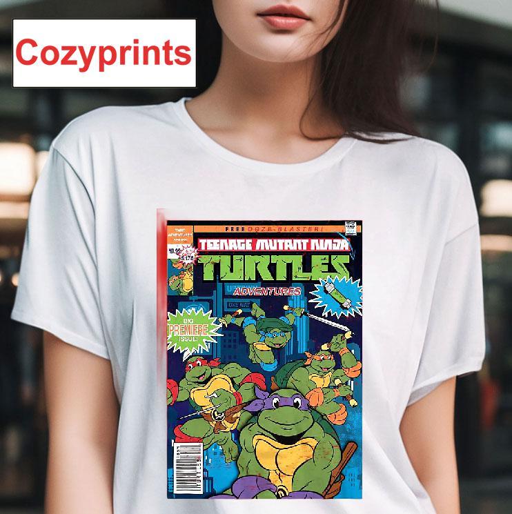 Comic Book Cover Teenage Mutant Ninja Turtles T-shirt