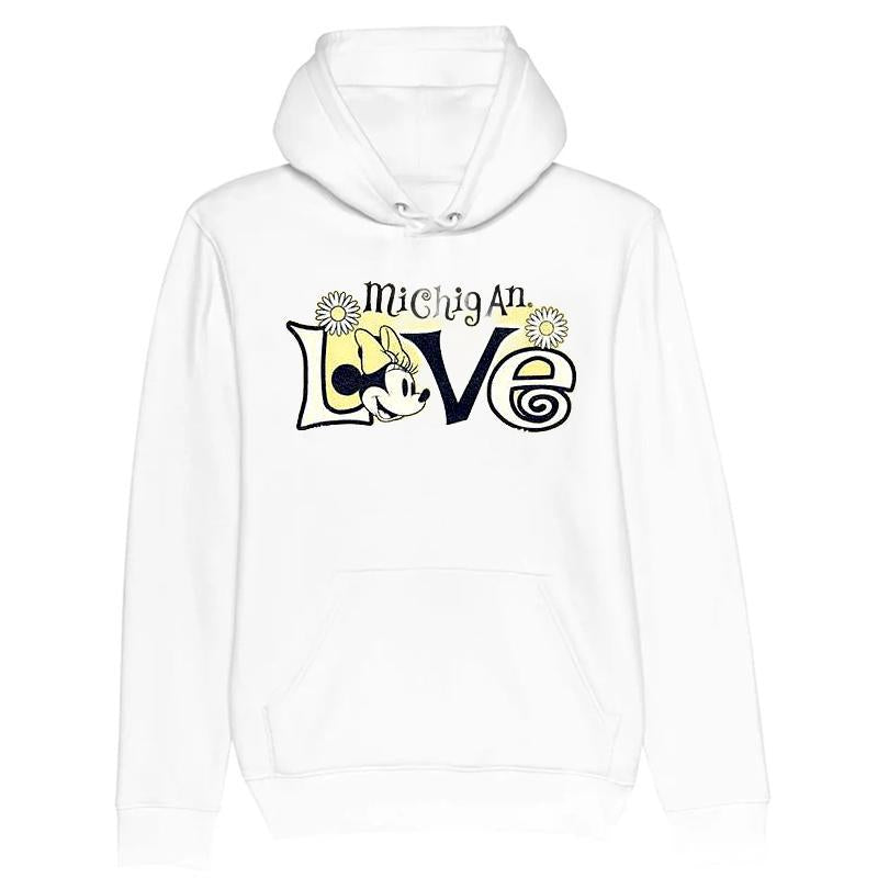 Girls Michigan Wolverines Floral Minnie Mouse T-shirt