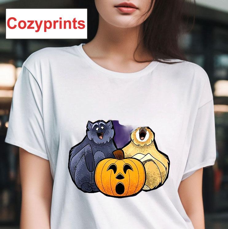 Happy Howl-oween Gibbons Purple Shirt