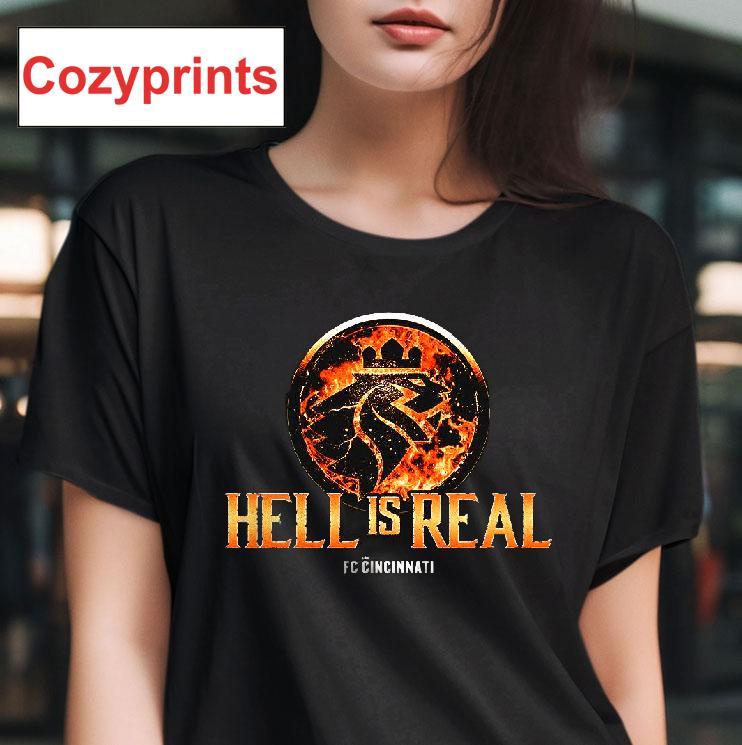 Hell Is Real Kombat Orange Flame T-shirt