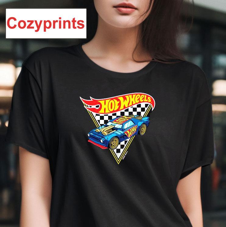 Hot Wheels Checkered Triangle Flag T-shirt