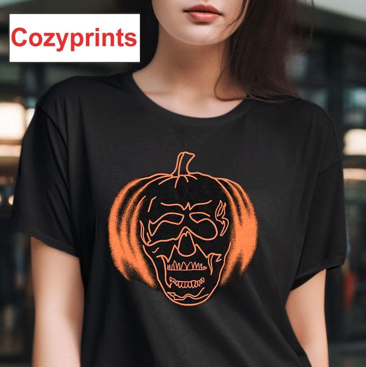 Jack-o'-lantern Outline Halloween T-shirt