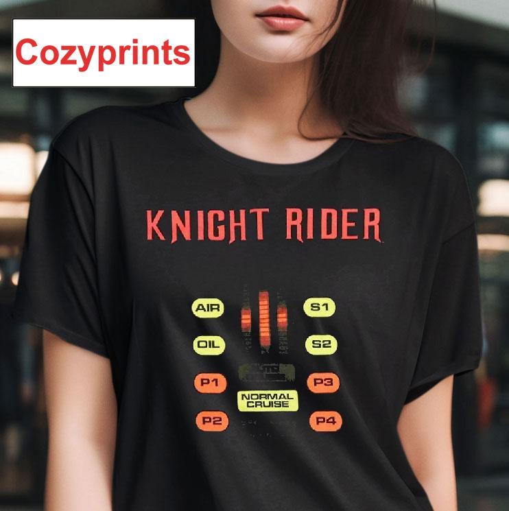 Knight Rider Cult Tv Kit Dashboard 80's T-shirt