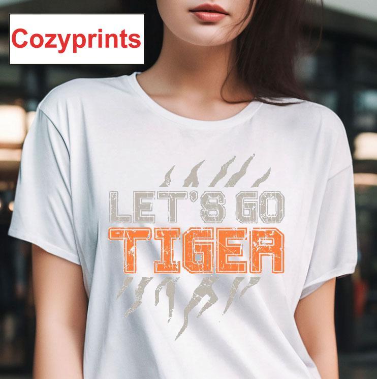 Let's Go Tiger Block Stripes T-shirt