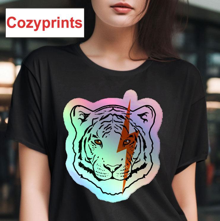Lightning Tiger Holographic T-Shirt