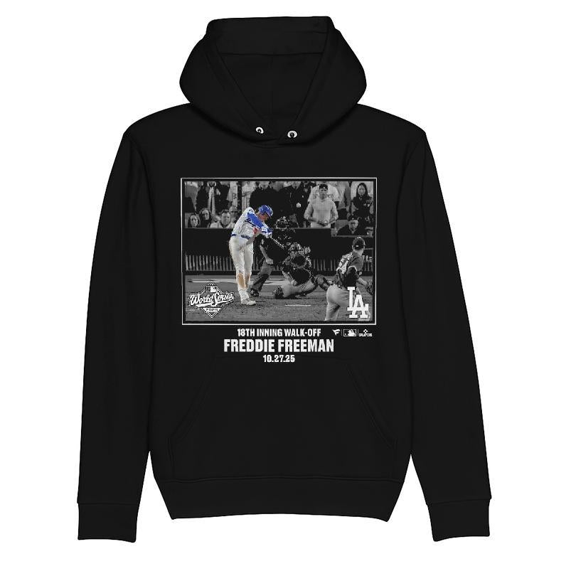 Los Angeles Dodgers Freddie Freeman Black Postseason Moments T-shirt