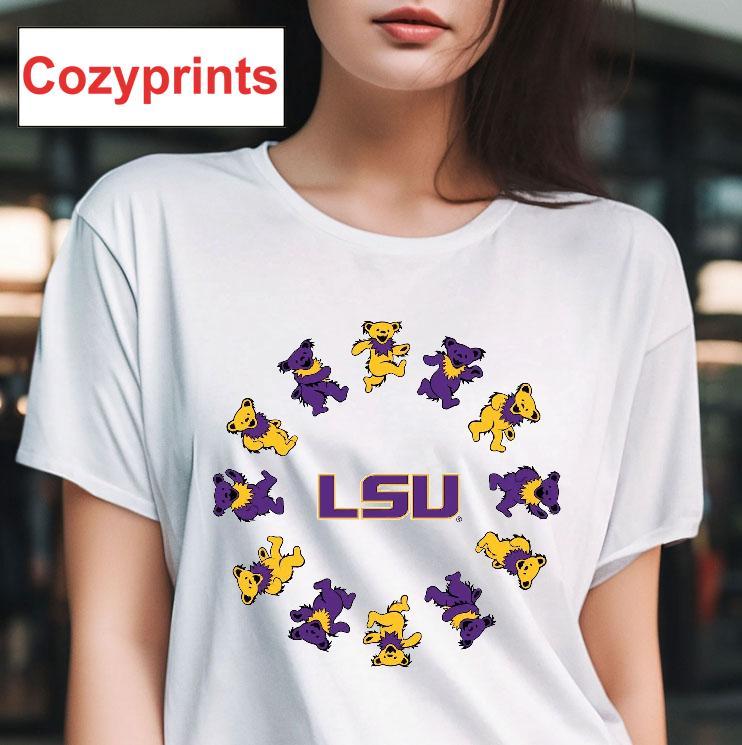 Lsu X Grateful Dead Circle Bears T-shirt