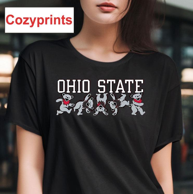Ohio State University X Grateful Dead Cartwheel Bears T-shirt