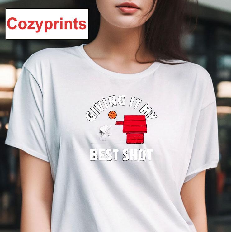Peanuts Giving It My Best Shot T-shirt