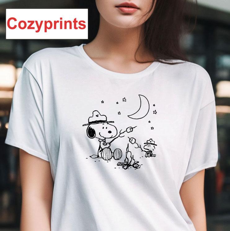 Peanuts Snoopy Camping Graphic T-shirt