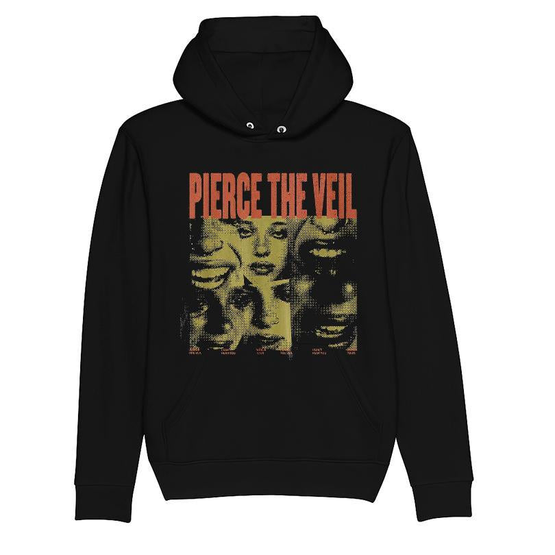 Pierce The Veil Faces Collage Boyfriend Fit Girls T-shirt