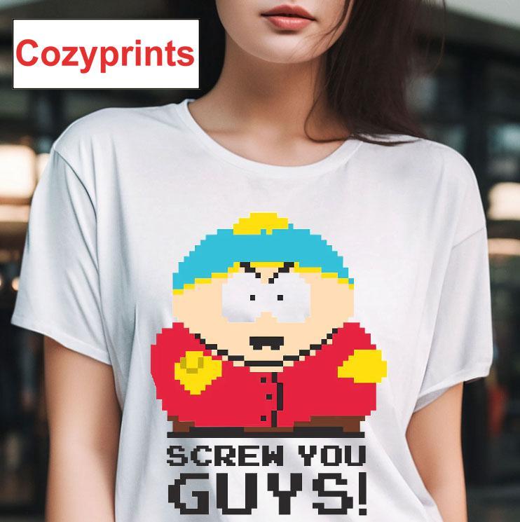 South Park 8-bit Cartman Screw You Guys T-shirt