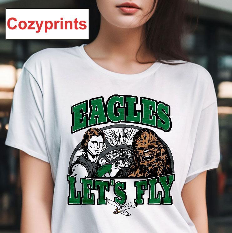 Star Wars Philadelphia Eagles Let's Fly T-shirt