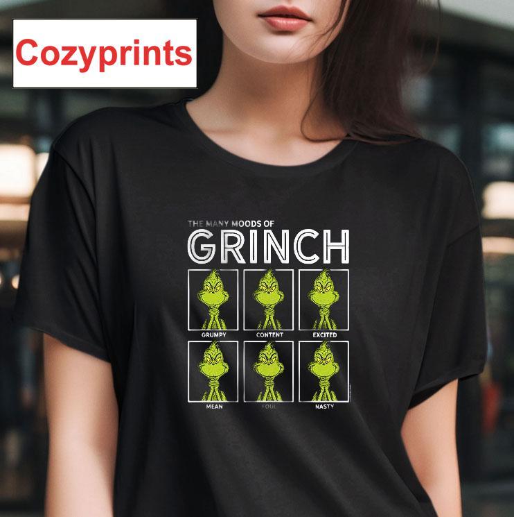 The Many Moods Of Grinch T-shirt