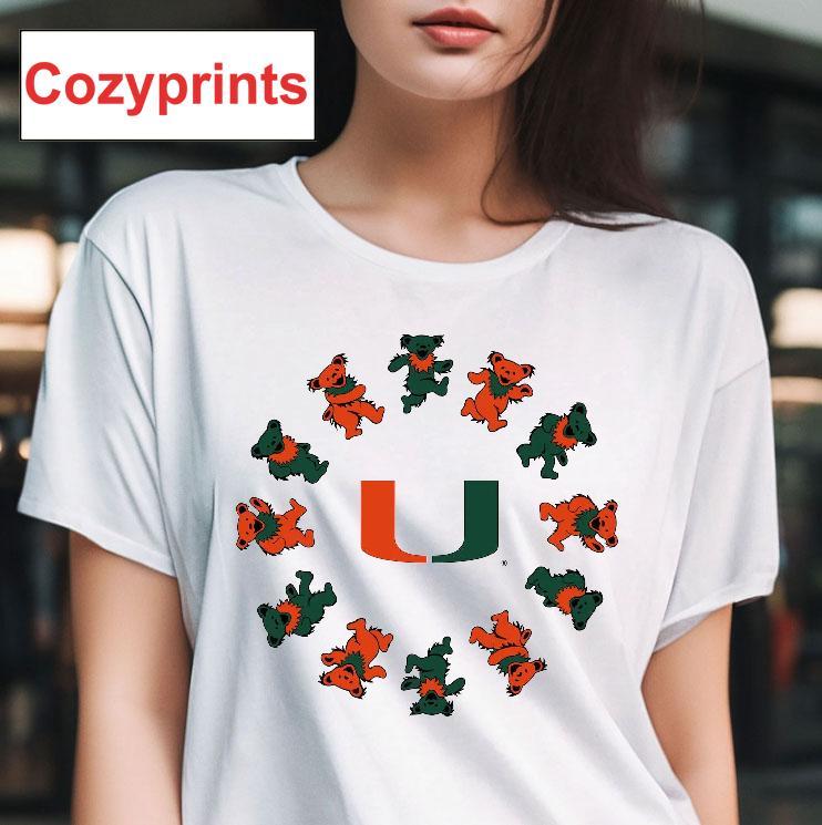 University Of Miami X Grateful Dead Circle Bears T-shirt