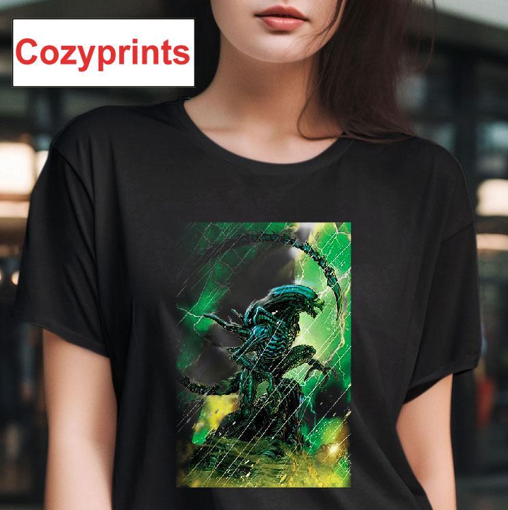Xenomorph Rainstorm Alien T-shirt