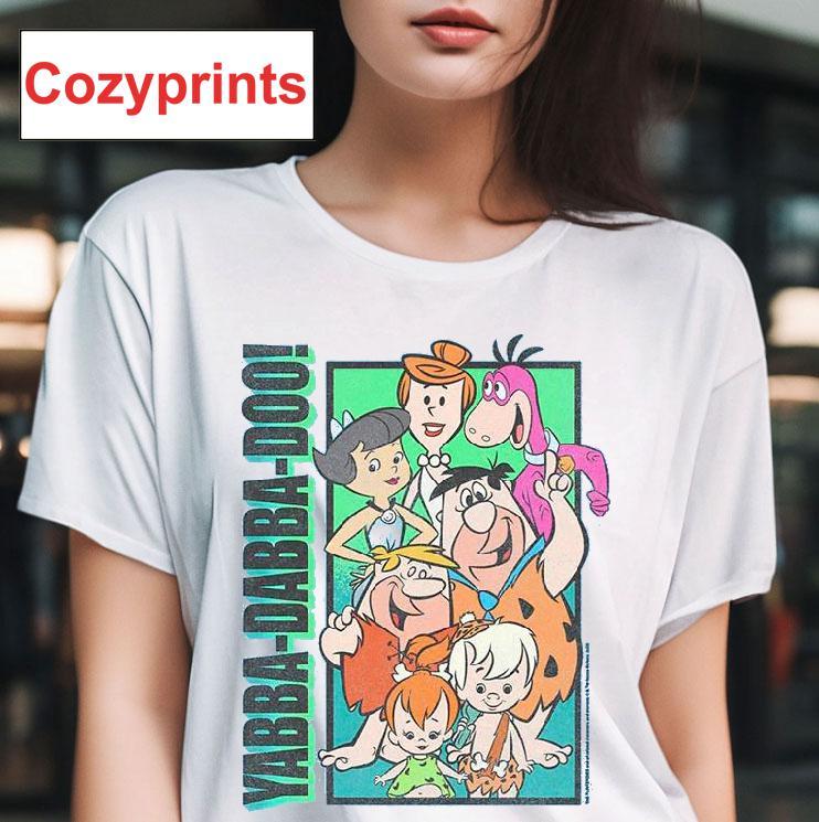 Yabba-dabba-doo Collage Flintstones T-shirt