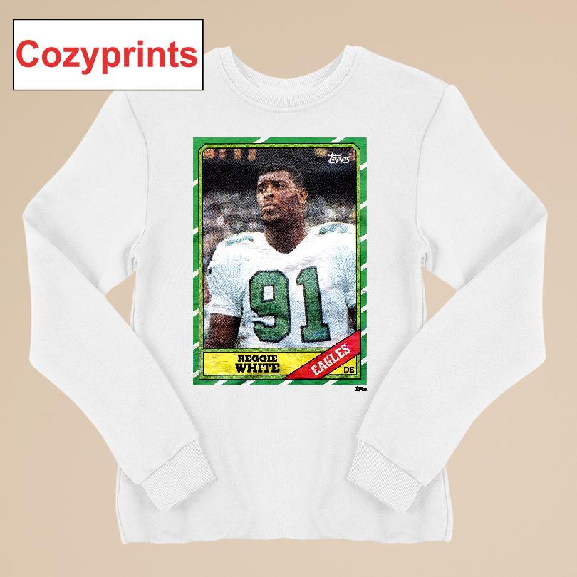 1986 Topps Football Reggie White Eagles T-shirt
