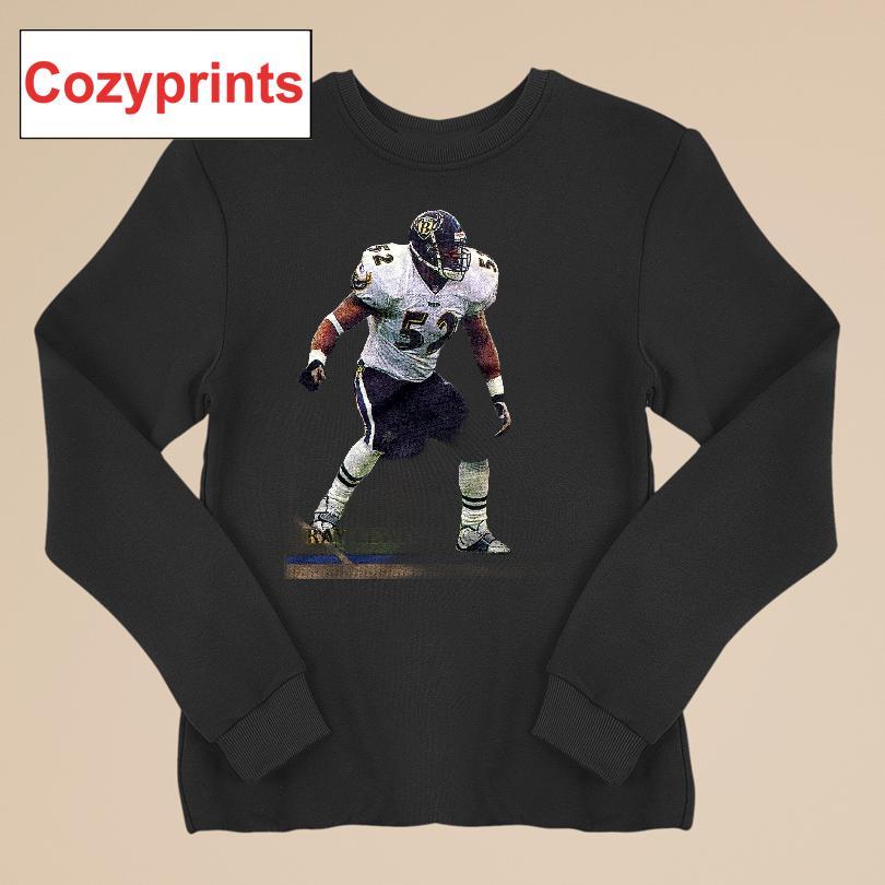 2001 Bowman Ray Lewis Ravens T-shirt