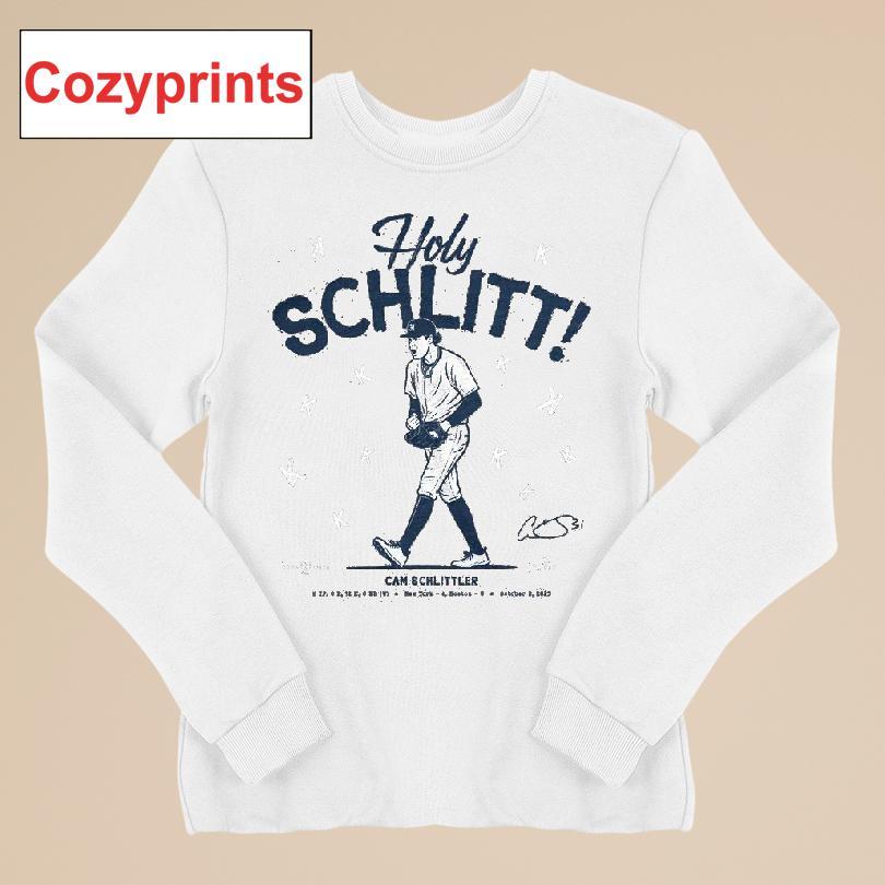 Holy Schlitt Cam Schlittler Bronx New York Baseball Mlbpa Rotowear T-shirt