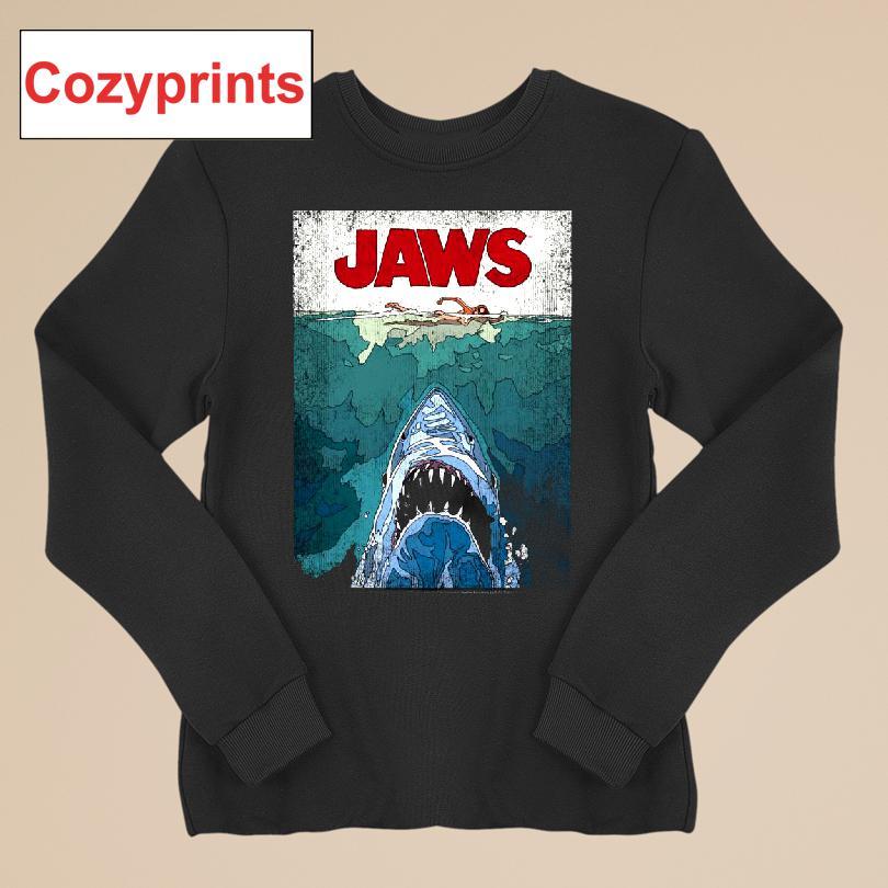 Jaws 50th Anniversary Poster Vector T-shirt