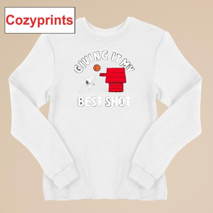 Peanuts Giving It My Best Shot T-shirt