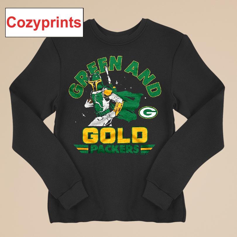Star Wars Green And Gold Packers T-shirt